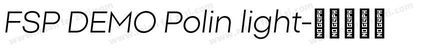 FSP DEMO Polin light字体转换